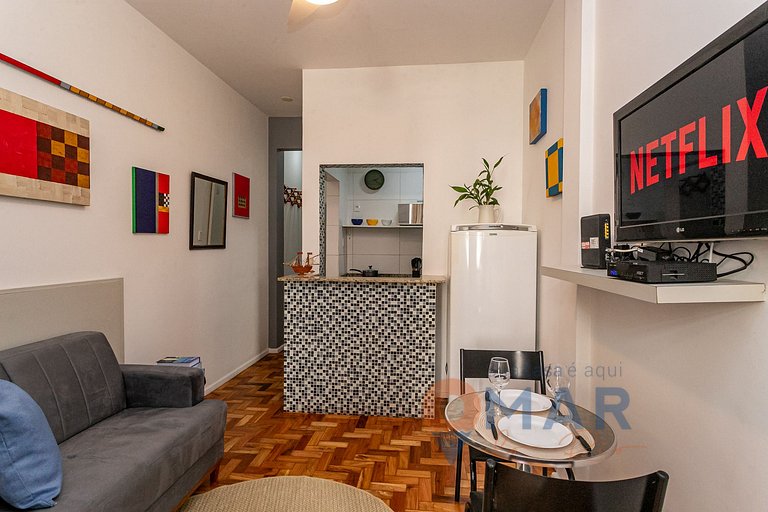 1BRD 3 Min from Copacabana Beach | JC 55/1008
