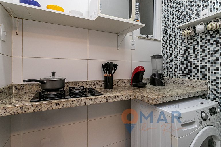 1Qto a 3min da Praia de Copacabana | JC 55/1008