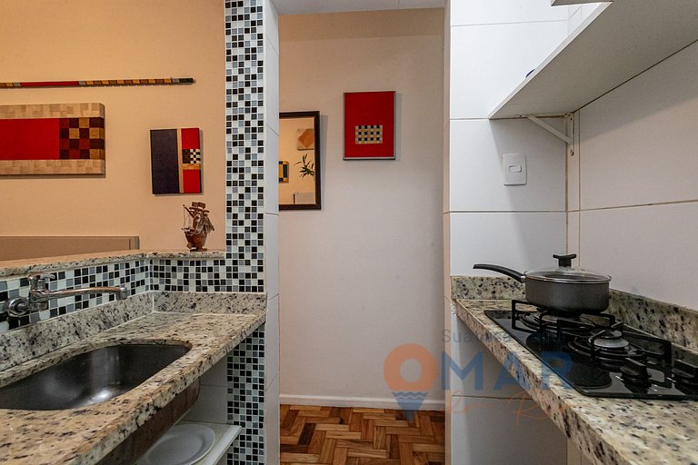 1BDR a 3 Min de la Playa de Copacabana|JC 55/1008
