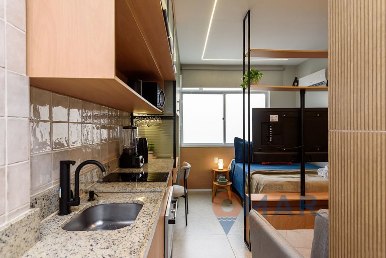 Studio en Copacabana, cerca de la playa|A 3806/711