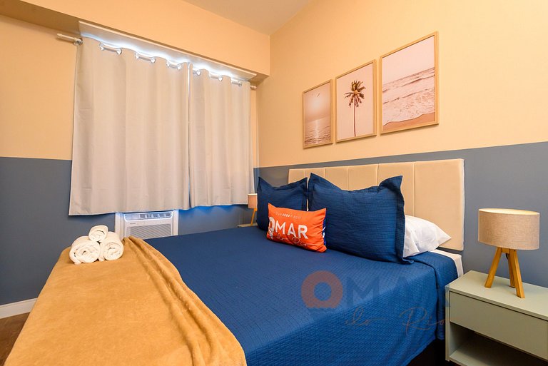 Studio perto do metrô e 8min da praia | SF 228/934