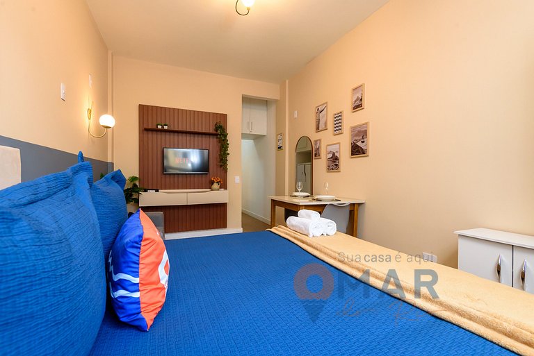 Studio perto do metrô e 8min da praia | SF 228/934