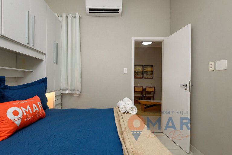 1Qto em Copacabana a 4min da Praia  | SC 86/906