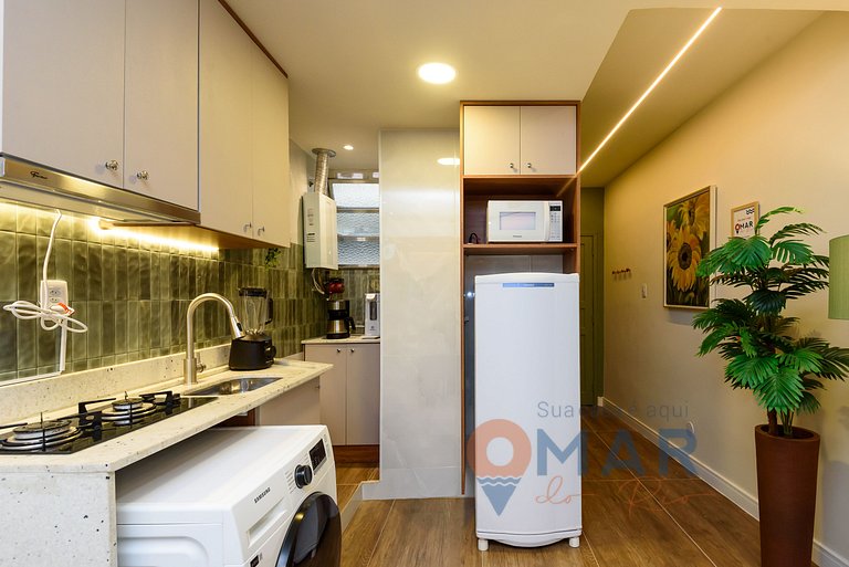 Estudio 4 min de la playa de Copacabana|RP195/1001
