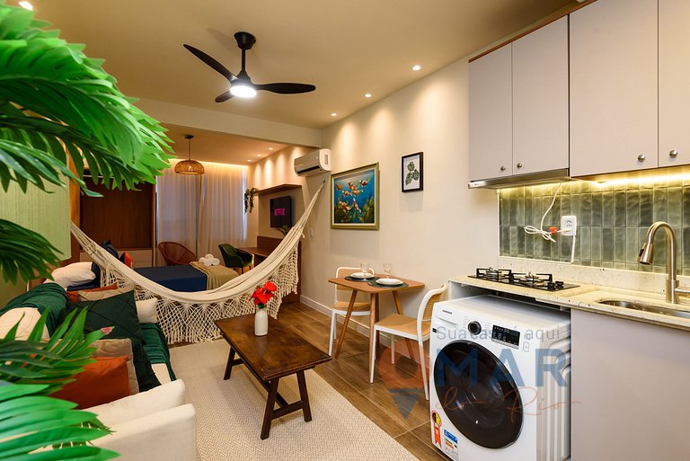 Estudio 4 min de la playa de Copacabana|RP195/1001