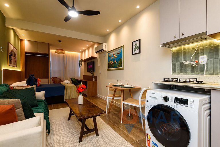 Estudio 4 min de la playa de Copacabana|RP195/1001