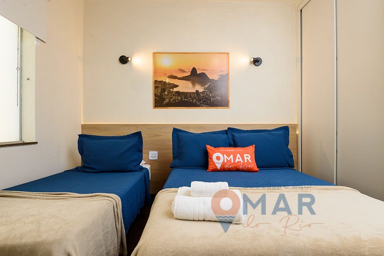 Studio 6 Min from Copacabana Beach | BR 502/420
