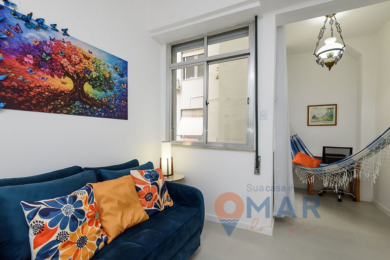 1 Quarto em Copacabana, 2 min da Praia | PF 31/507