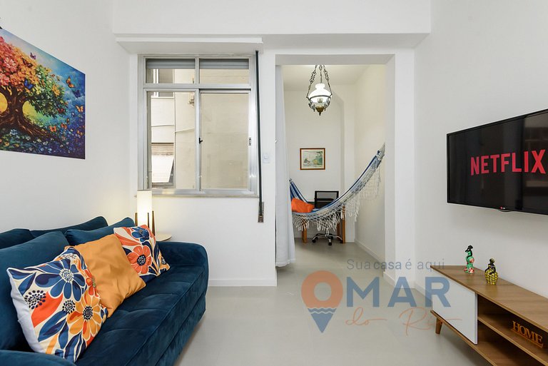 1 Quarto em Copacabana, 2 min da Praia | PF 31/507