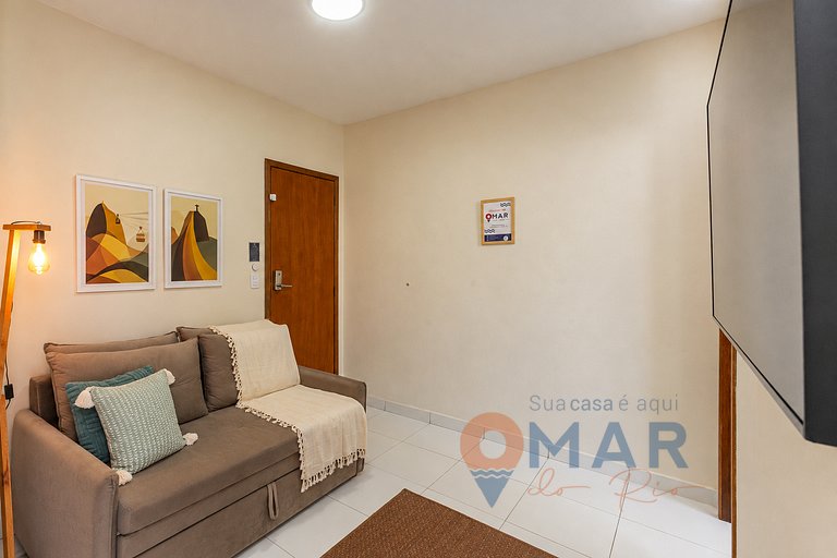 Apto a 2min da Praia com Vista mar | PJ 135/708A